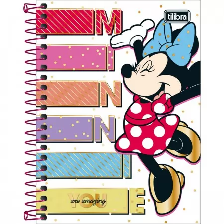 CADERNO UNIV  MINNIE  80FLS-TILIBRA