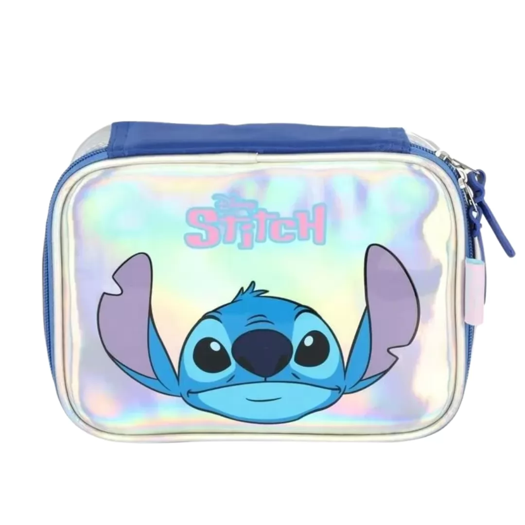 ESTOJO BOX PRATA STITCH LUXCEL