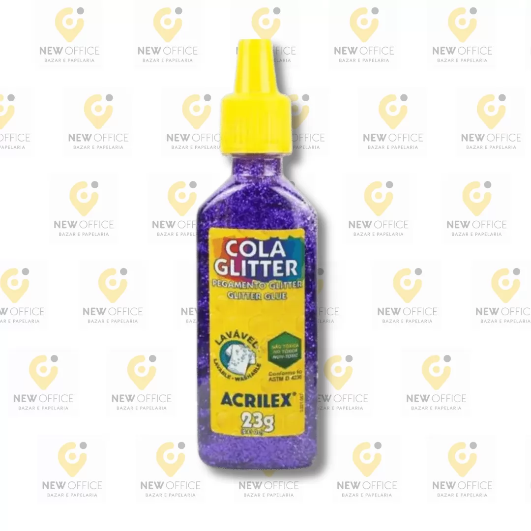 COLA GLITTER 23G VIOLETA-  ACRILEX