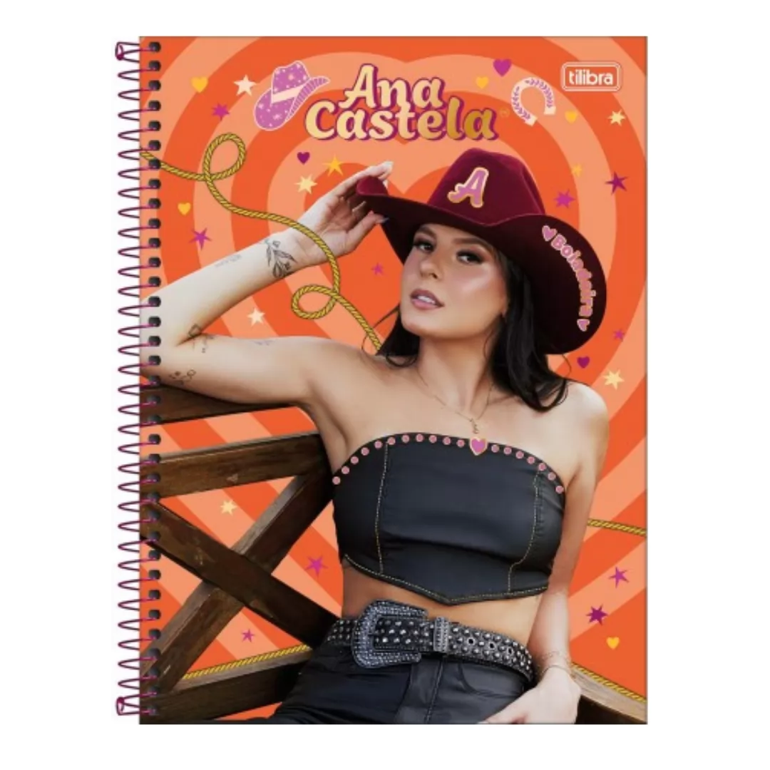 CADERNO UNIVERSITÁRIO ANA CASTELA 1M 80 FOLHAS- TILIBRA