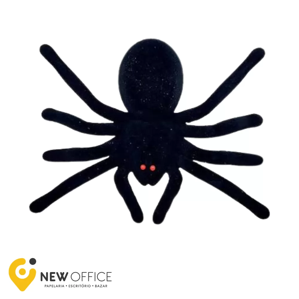 ARANHA VELUDO HALLOWEEN 10CM - YDH FESTAS
