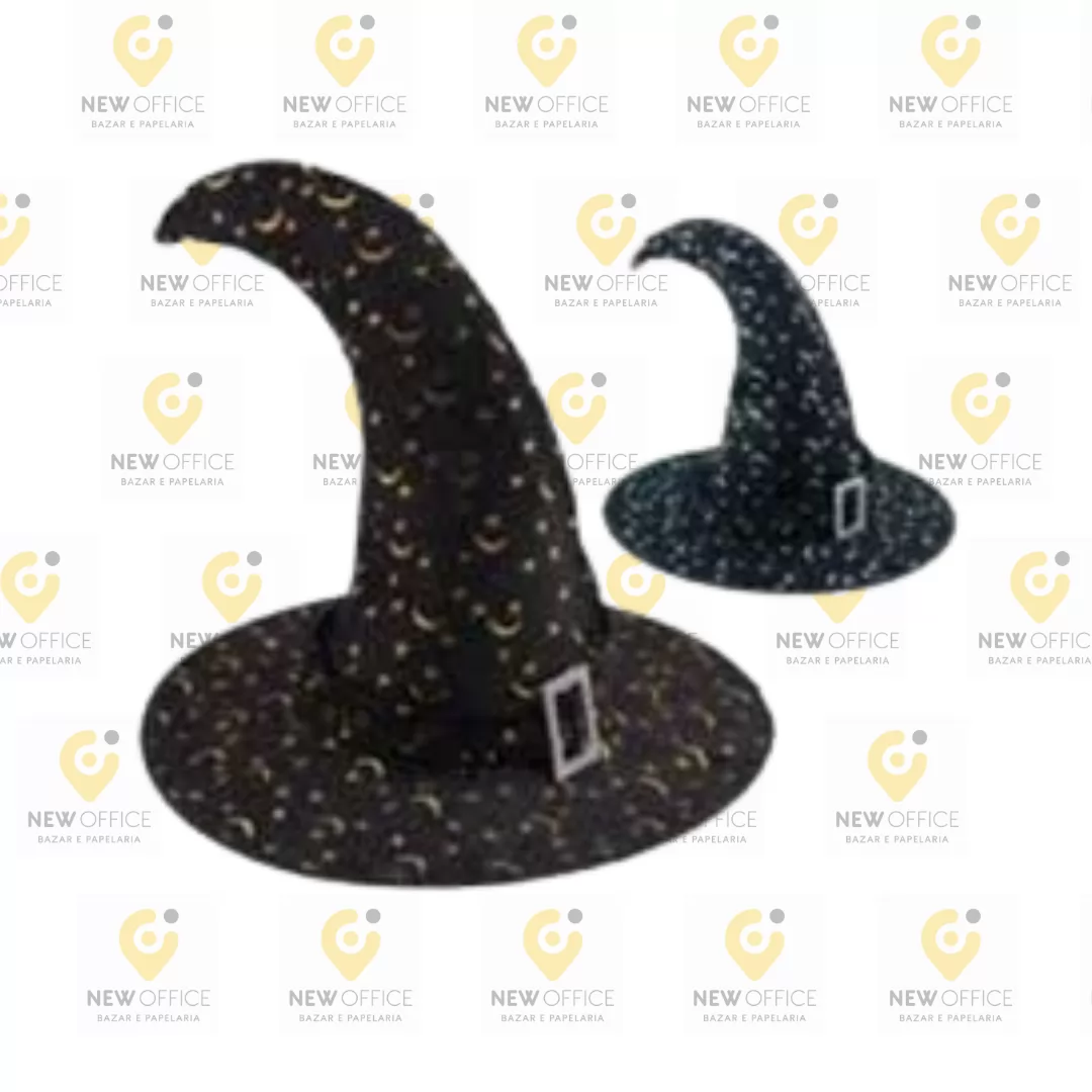 CHAPEU BRUXA PRETO-YDH FESTAS