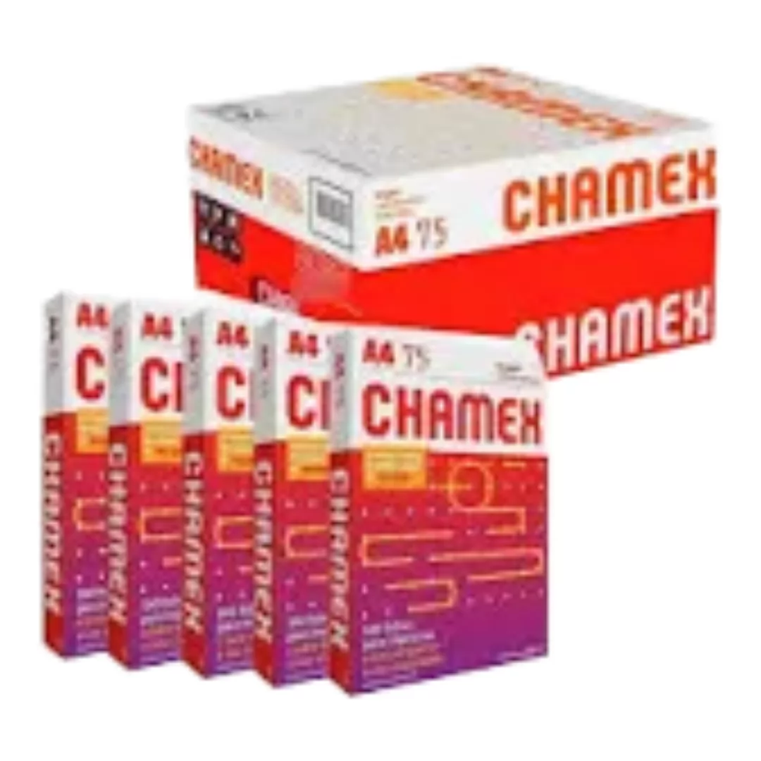 PAPEL CHAMEX A4 21CMX29,7CM 75G 500 FL BRANCA CAIXA