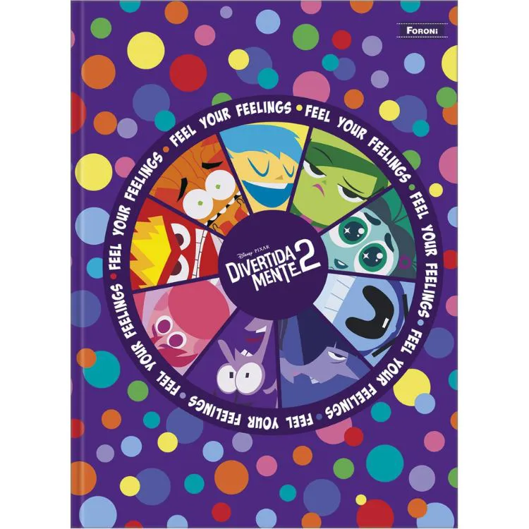 CADERNO BROCHURA MÉDIO DIVERTIDAMENTE 160 FOLHAS - FORONI