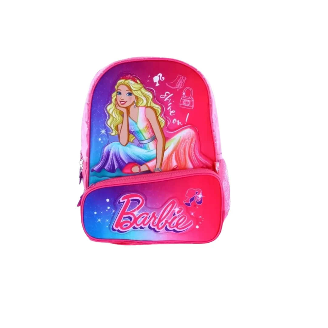 MOCHILA DE COSTAS  PINK BARBIE - LUXCEL