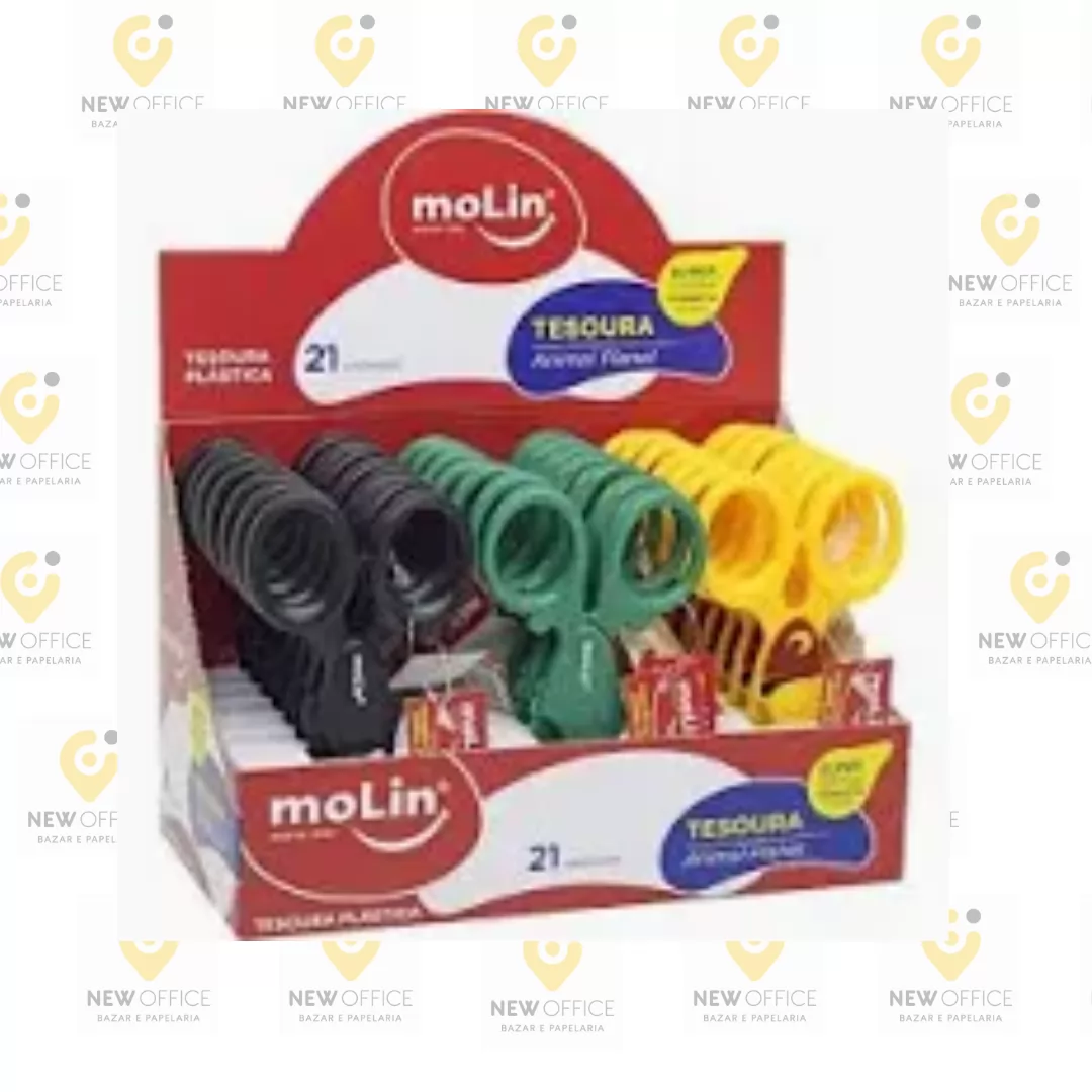 TESOURA PLASTICA ANIMAL PLANET INFANTIL - MOLIN