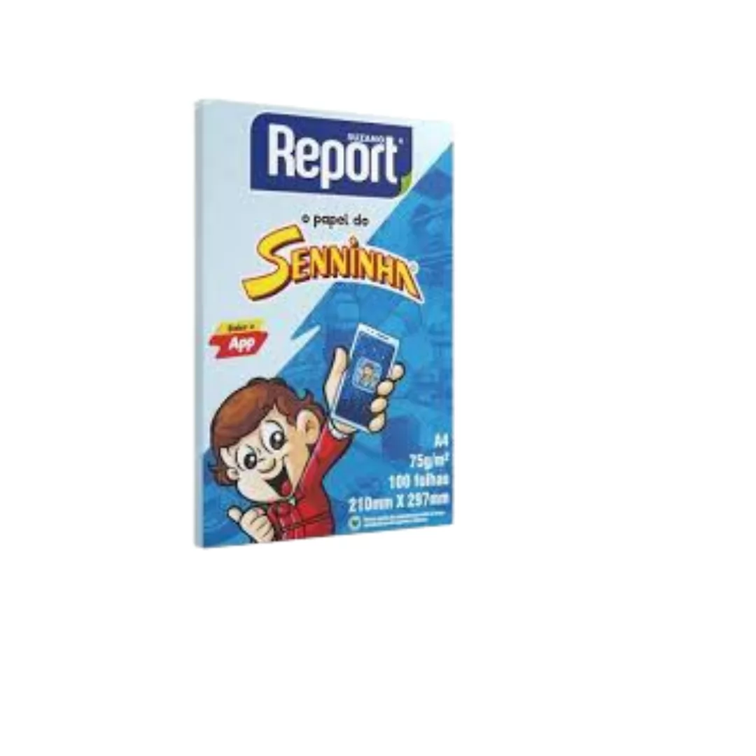 PACOTE FOLHA OFICIO AZUL C/ 100 FOLHAS - REPORT
