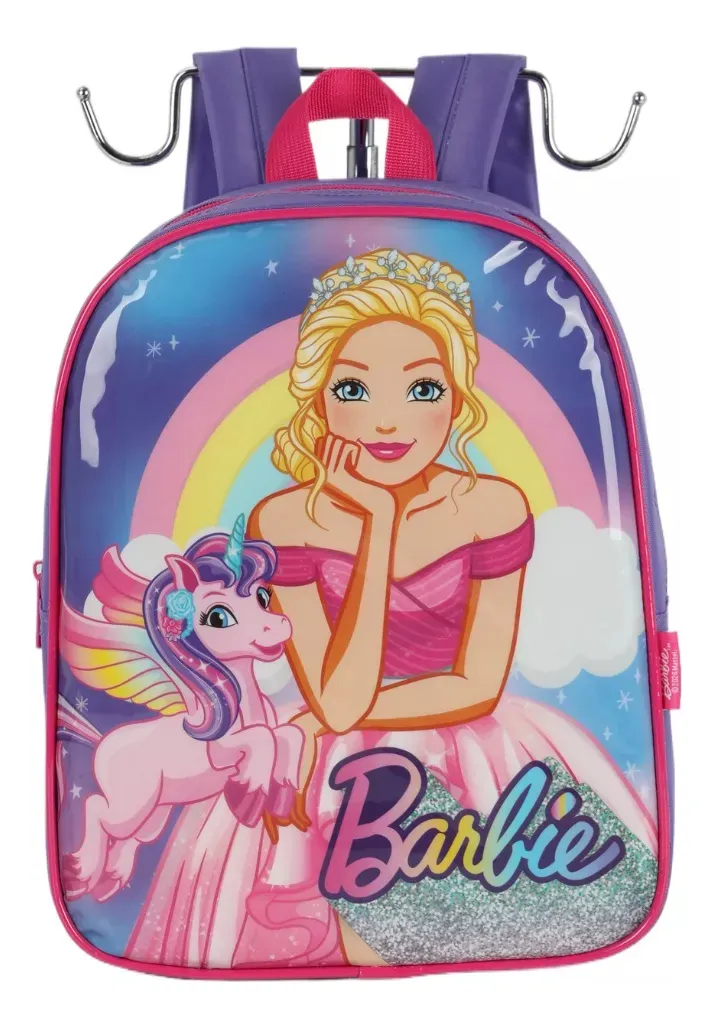 MOCHILA DE COSTA BARBIE VIOLETA- LUXCEL