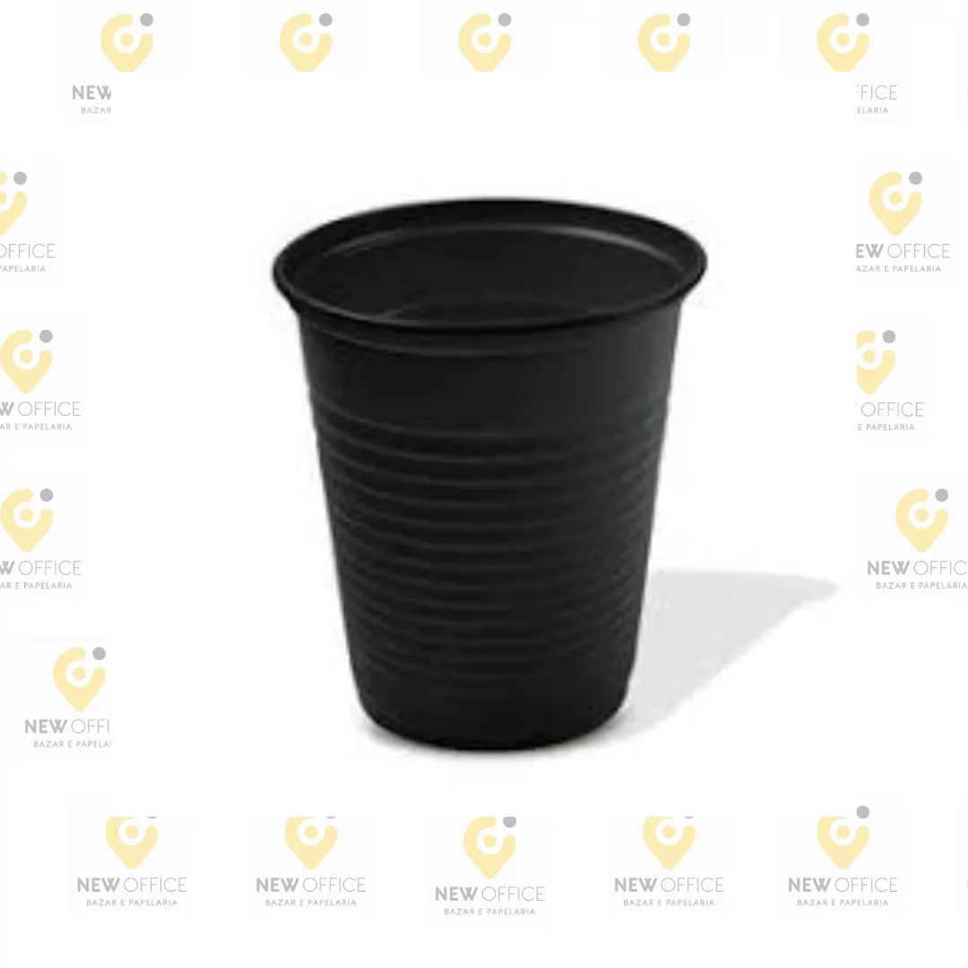 COPO 200ML PRETO C/50 UN -DUDIGO