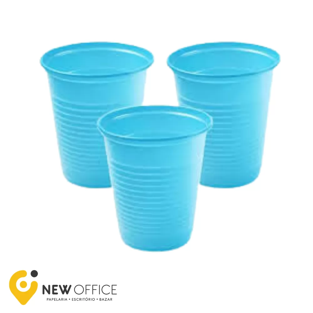COPO 200ML AZUL CLARO C/50 UNI-DUDIGO