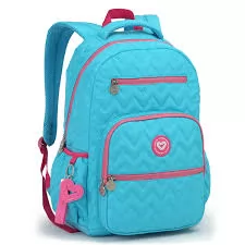 MOCHILA DE COSTA FEMININA COLOR UP AZUL TURQUESA/PRETO/ROSA-SEANITE