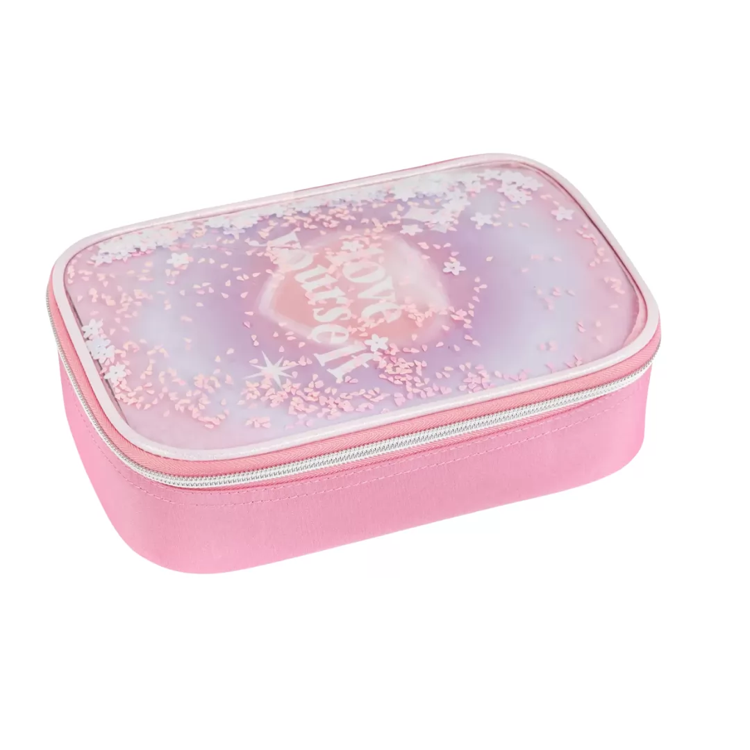 ESTOJO BOX FEMININO GLITT LOVE YOURSELF ROXO/ ROSA-SEANITE