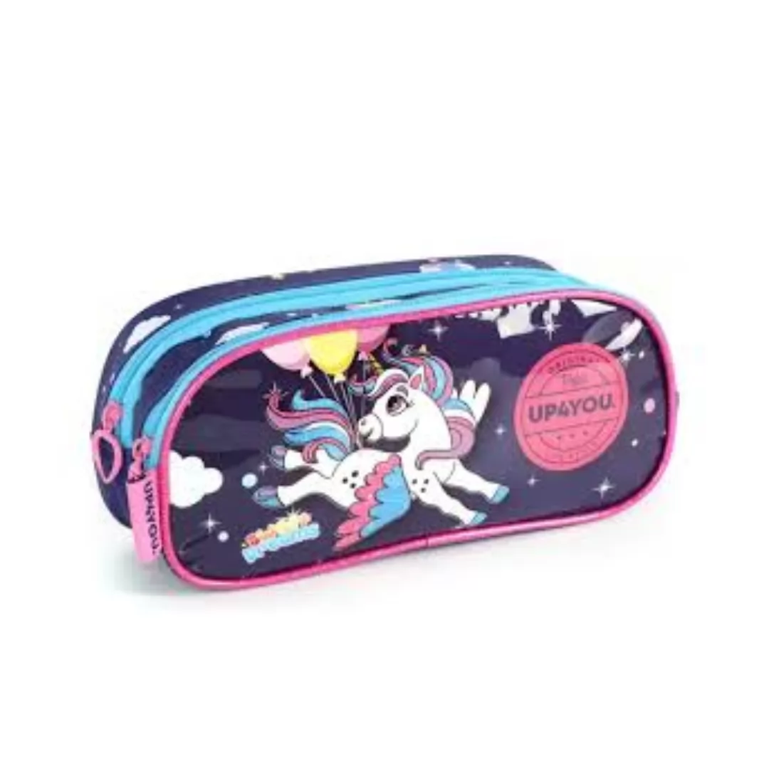 ESTOJOC 2 ZIPER UNICORNIO ROSA- LUXCEL
