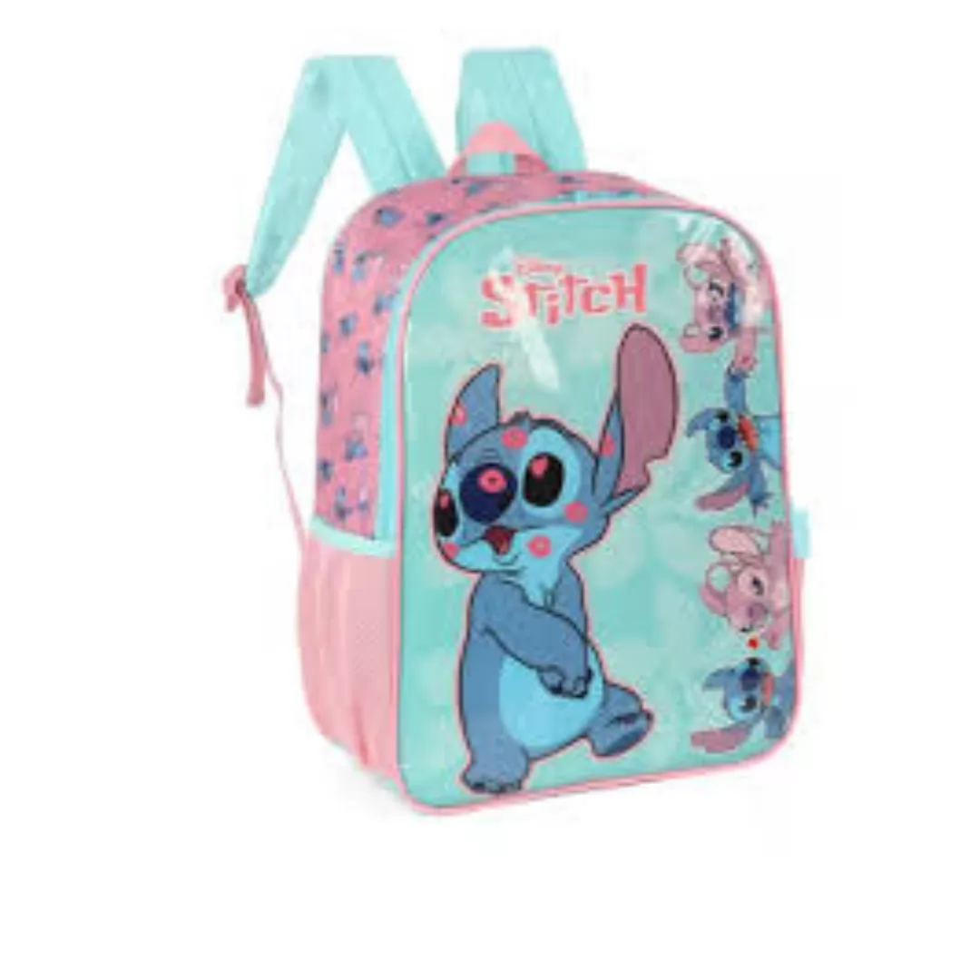 MOCHILA DE COSTAS STITCH VERDE- LUXCEL