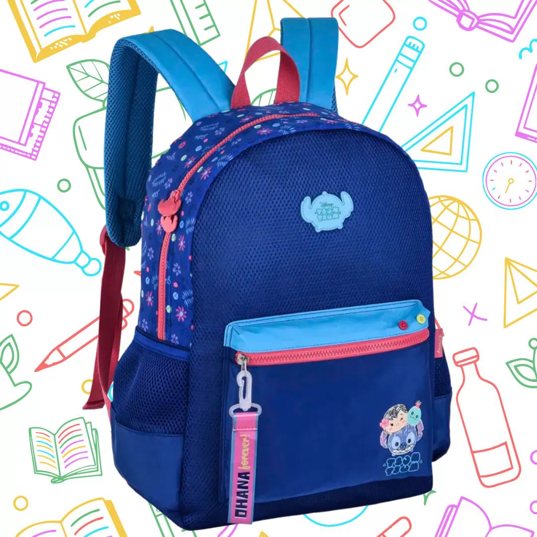 MOCHILA DE COSTAS JUVENIL 17,5 STITCH- CLIO