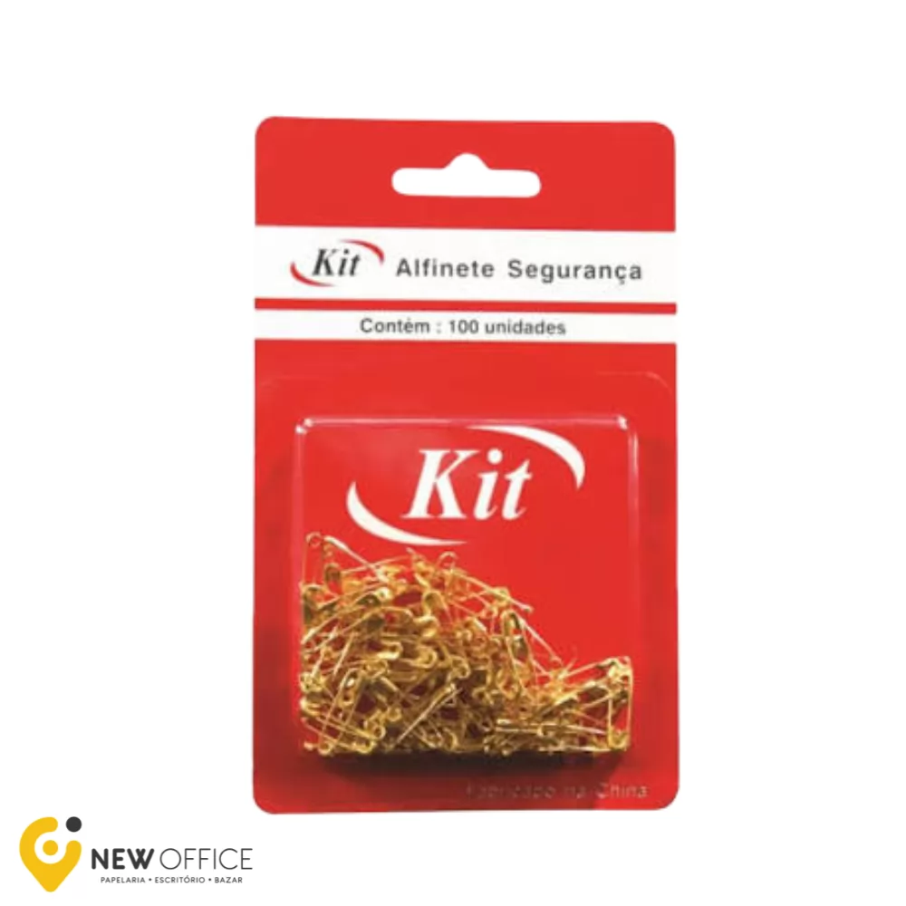 ALFINETE SEGURANCA 22MM N.00 SPG100 DOURADO CARTELA C/100 - KIT