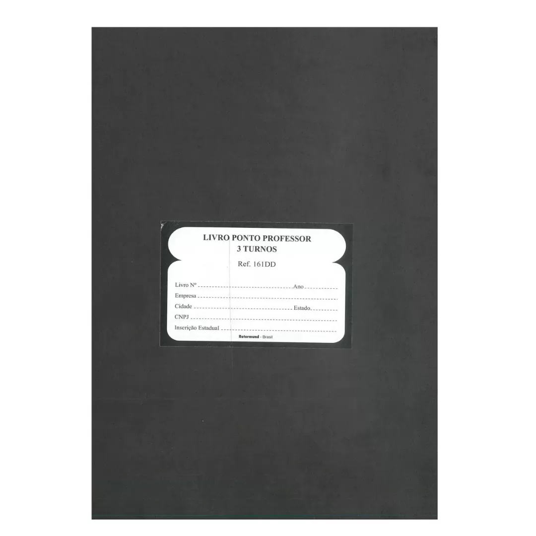 LIVRO PONTO PROFESSOR 3 TURNOS REF.161 - ROTERMUND