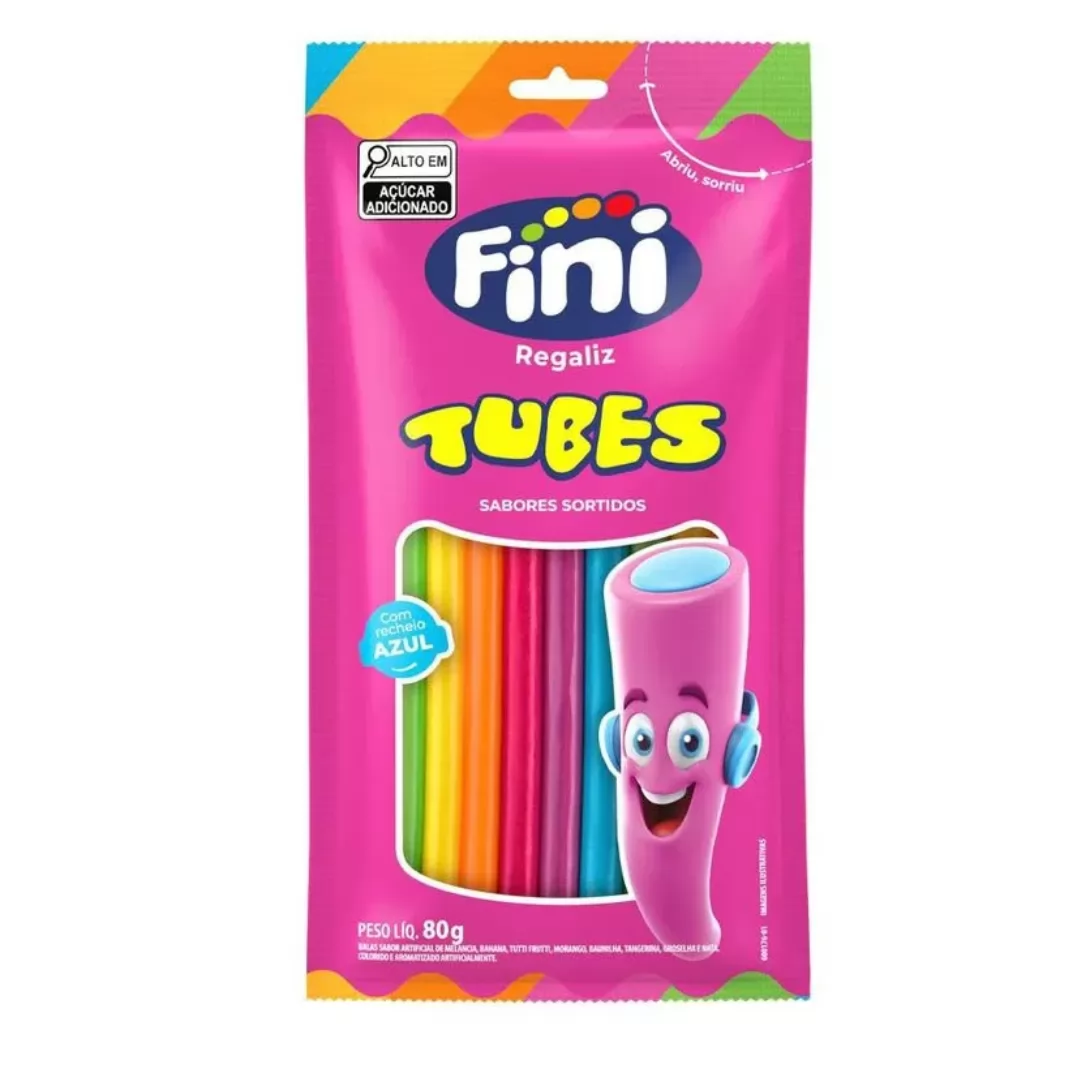 FINI TUBES REGALIZ ARCO IRIS 80G