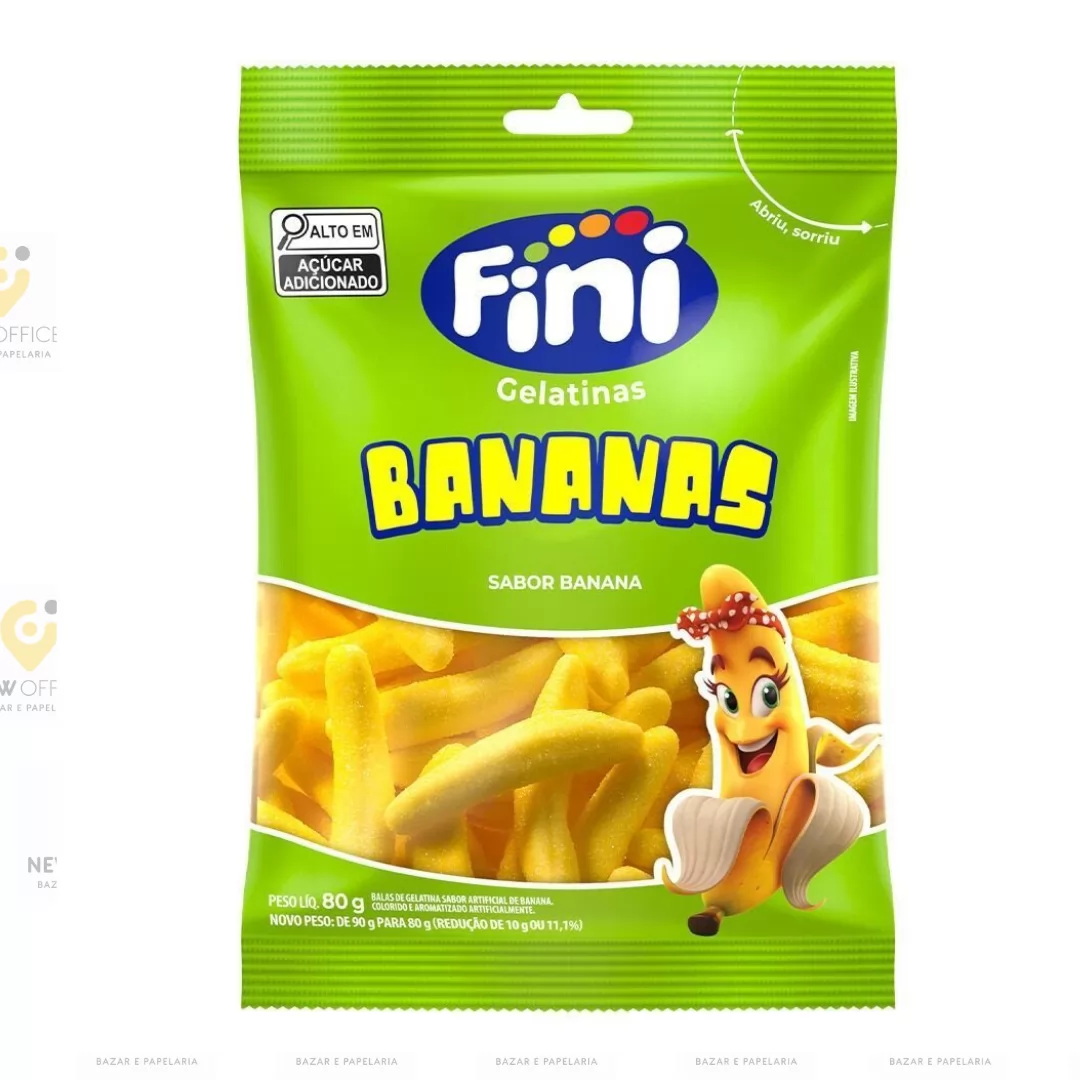 FINI GELATINA BANANAS 80G
