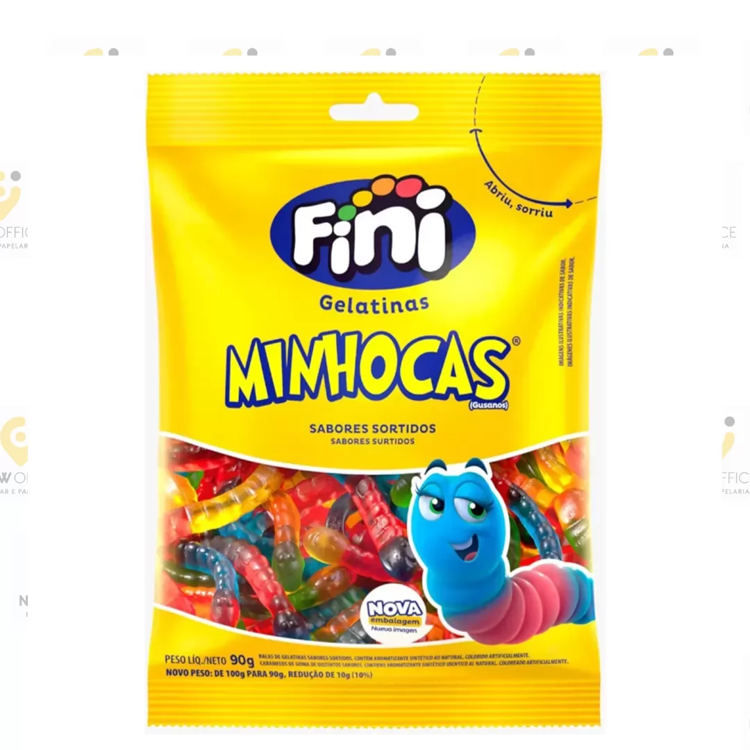 FINI GELATINA MINHOCAS BRILHO 80G