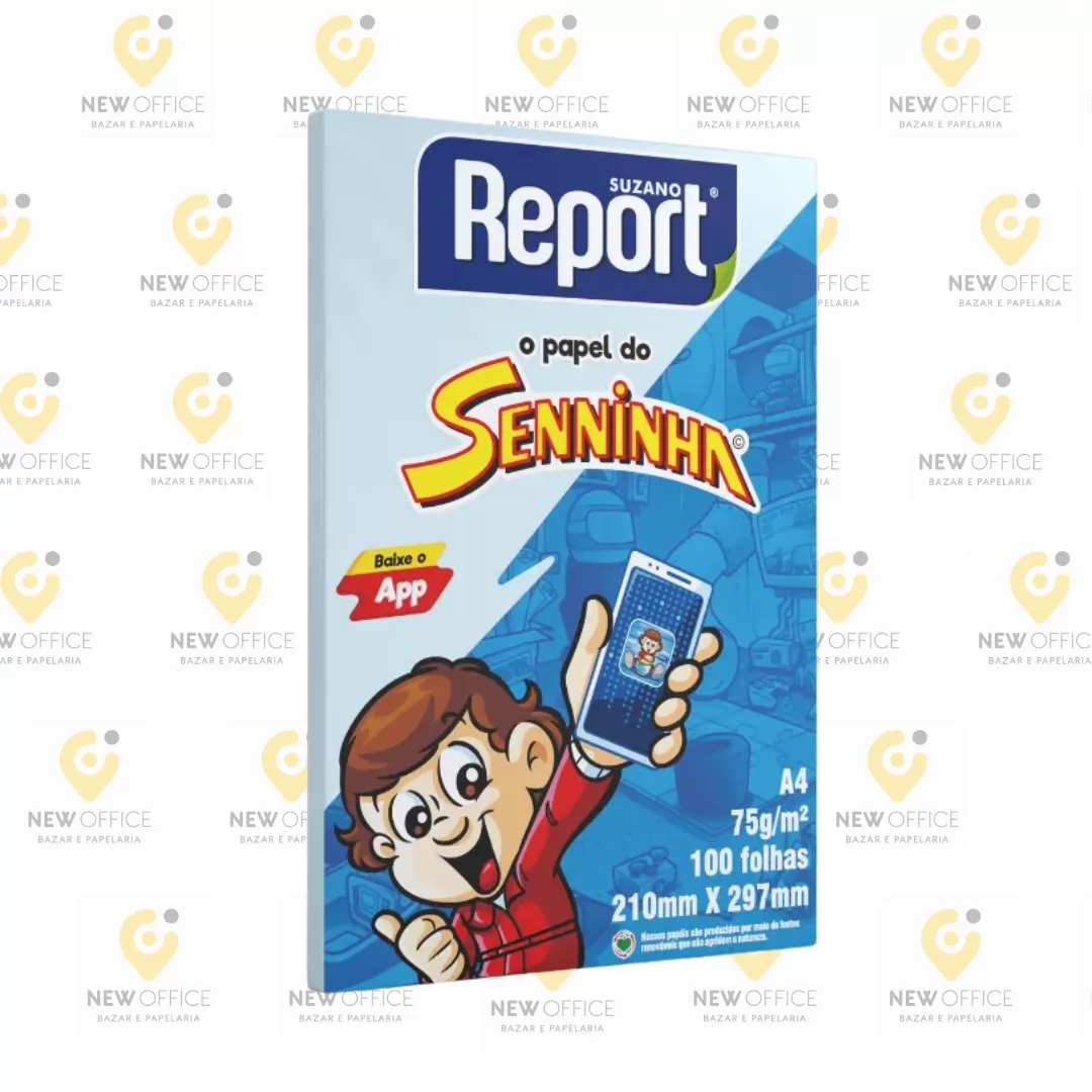 PAPEL 180G BRANCO 50 FOLHAS- SENNINHA