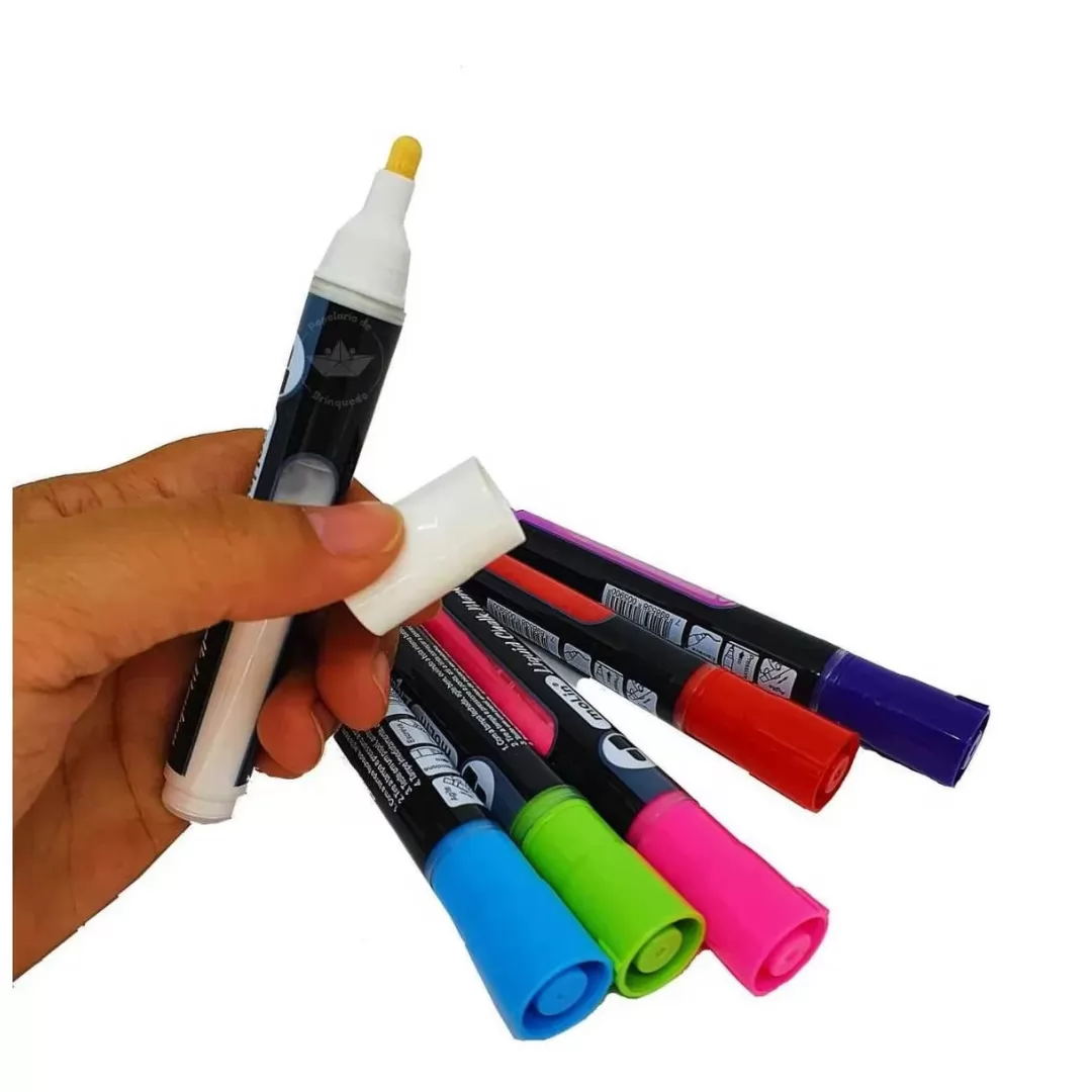 GIZ LIQUIDO CHALK MARKER CORES SORTIDAS-MOLIN