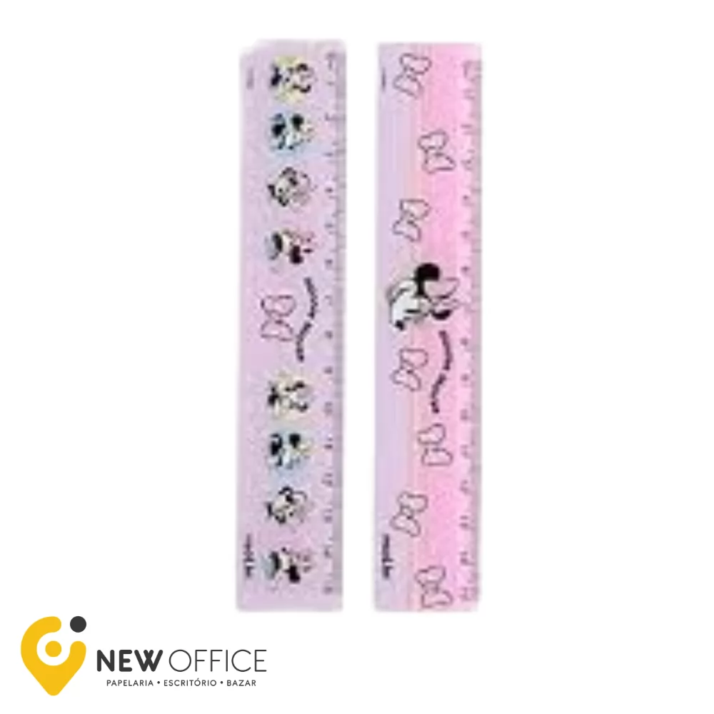 REGUA MINNIE 15CM BOLSA C/ 1 UN- MOLIN