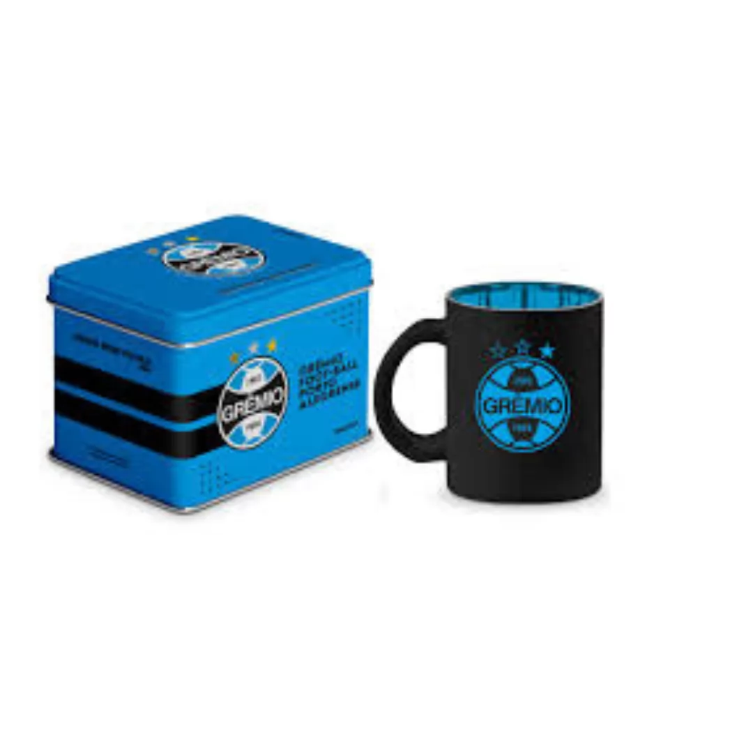 14436 CANECA VIDRO DIAMOND METALIC LATA - GREMIO