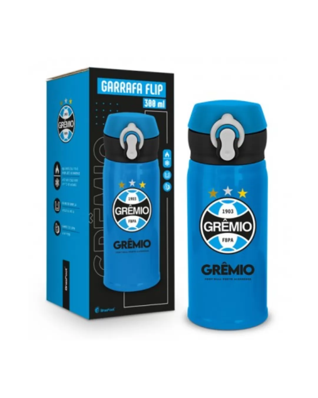 GARRAFA TERMICA FLIP 300ML - GREMIO