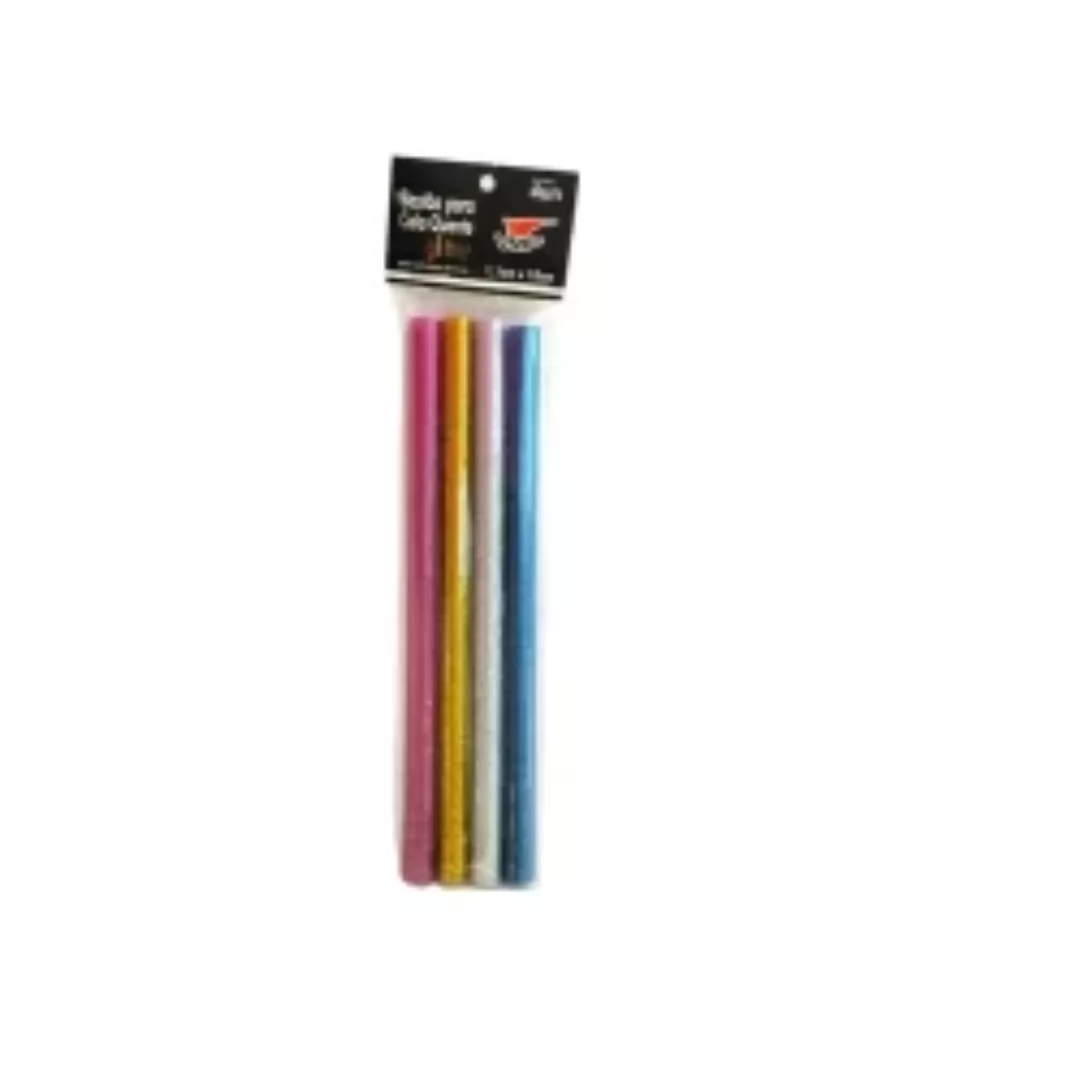 BASTAO COLA QUENTE GLITTER 7MMX180MM 6UN SORTIDO-VMP