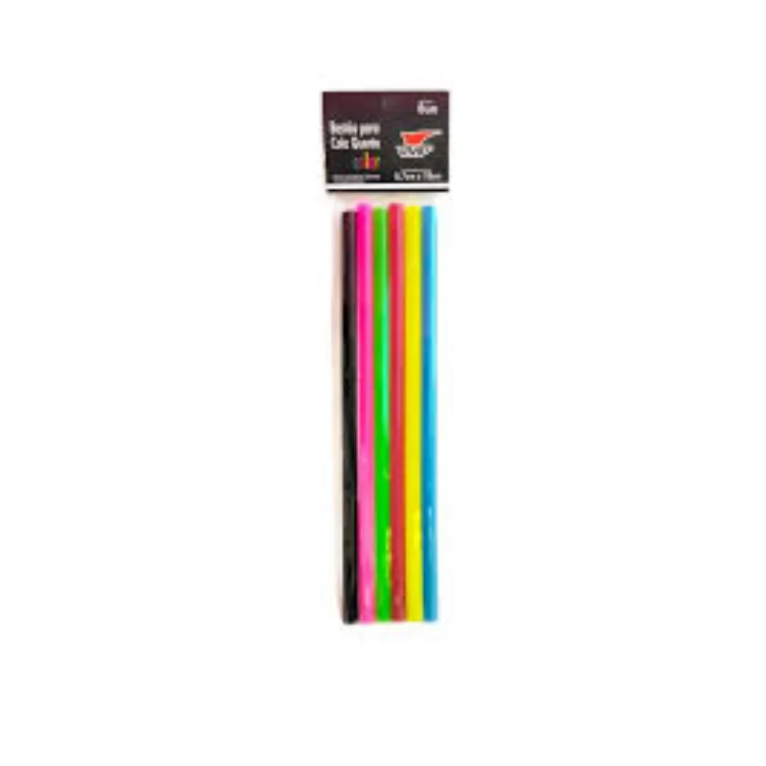 BASTAO COLA QUENTE COLOR 7MMX180MM 6UN SORTIDO-VMP