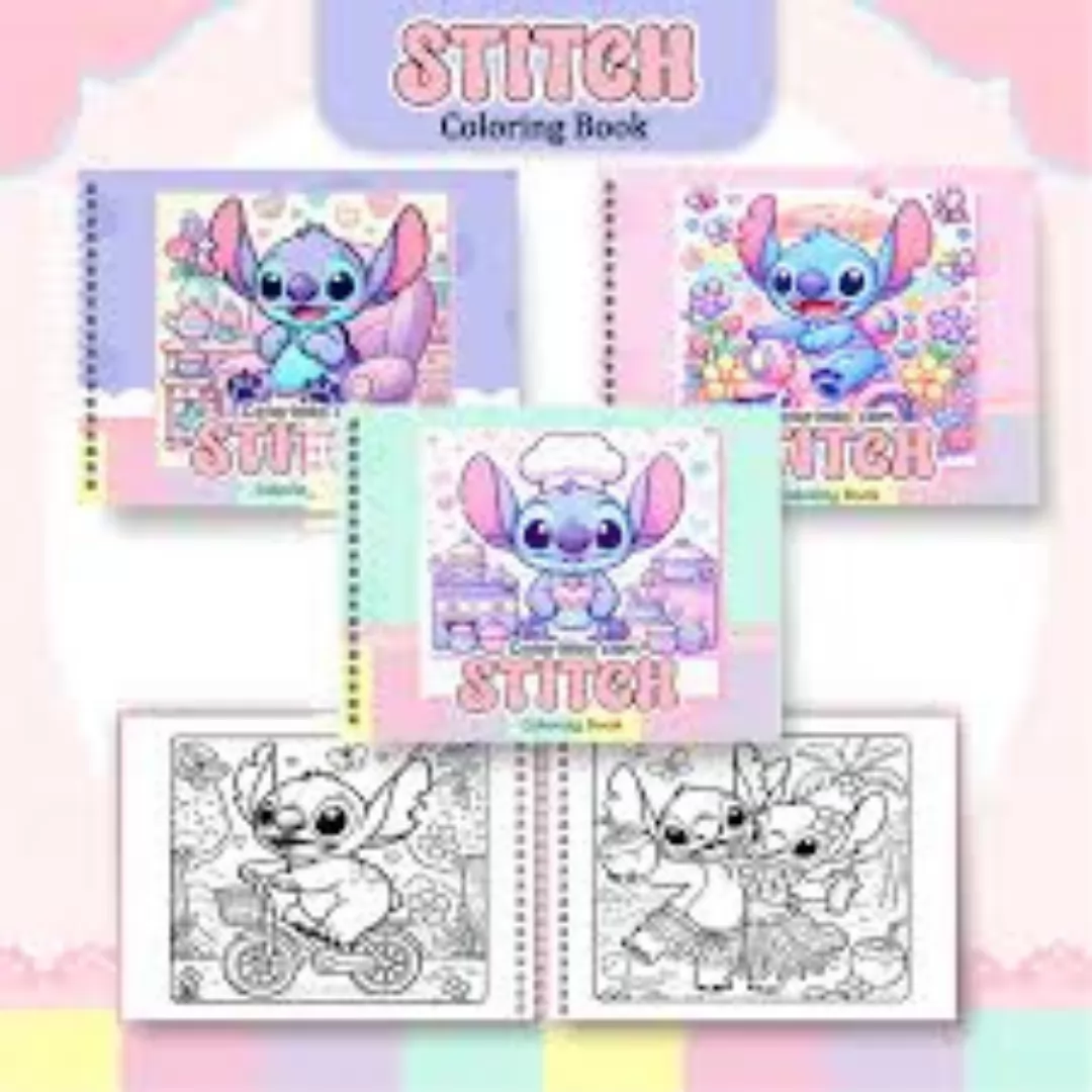 LIVRO STITCH COLORIR 96PGS