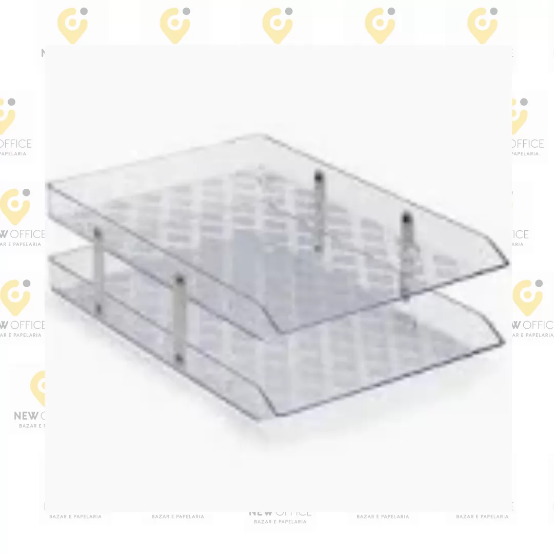 CAIXA CORRESPONDENCIA DUPLA MOVEL SLIM CRISTAL SELADA- MAXCRIL