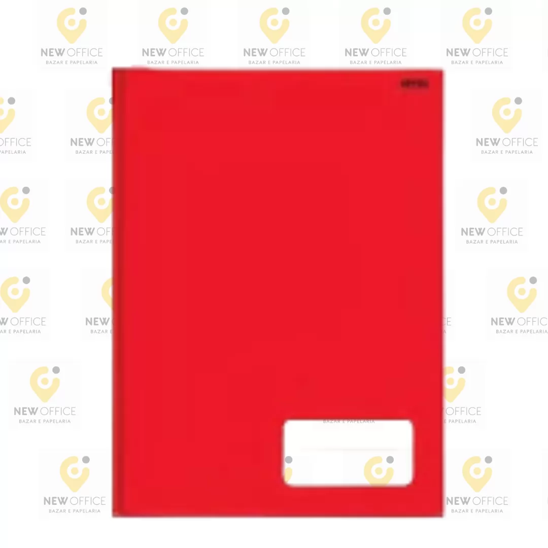 CADERNO BROCHURA 1/1 96F  KBOM VERMELHO- SÃO DOMINGOS