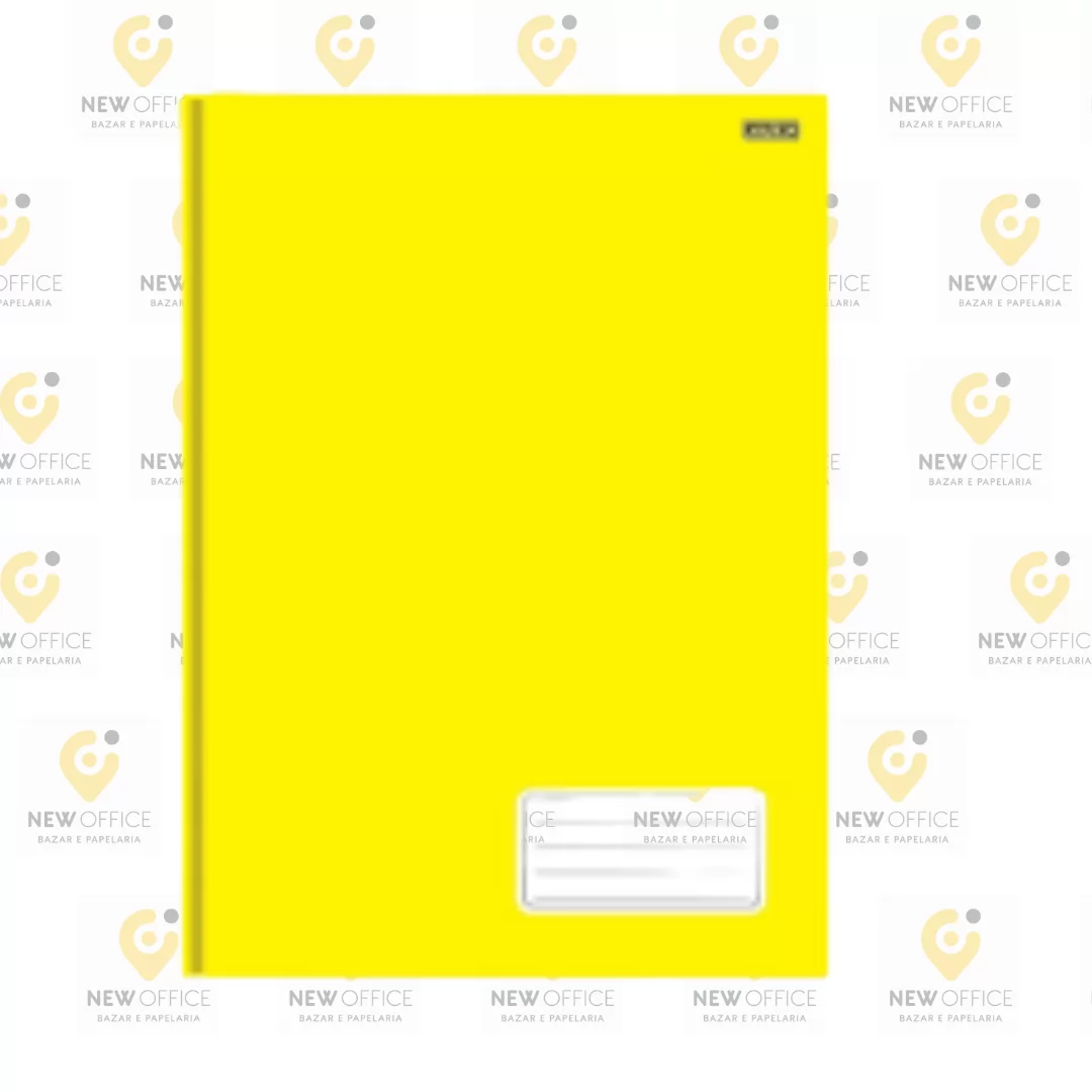 CADERNO BROCHURA 1/4  48F  KBOM AMARELO- SÃO DOMINGOS