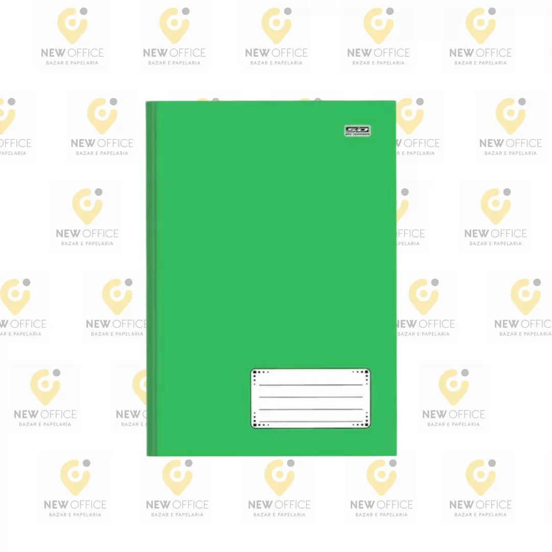 CADERNO BROC HURA 1/4  48F  KBOM VERDE- SÃO DOMINGOS