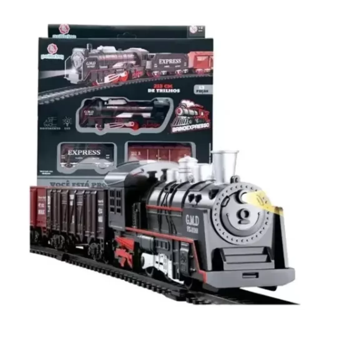 PISTA /TREM DE BRINQUEDO DE PLASTICO VINTAGE TRAIN- POLIBRINQ