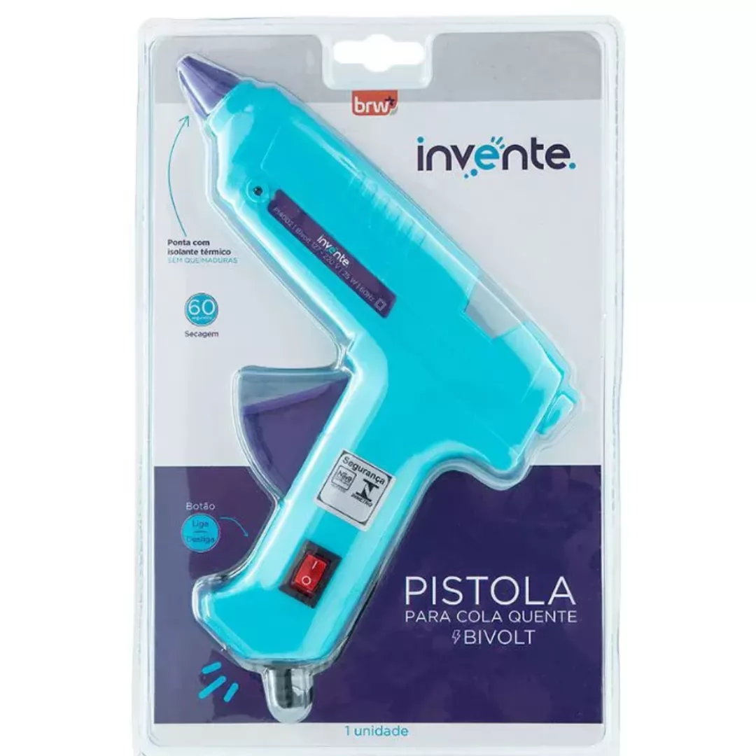 PISTOLA COLA QUENTE GRANDE  BOTÃO L/D 18 WATTS TIFANNY-BRW