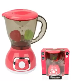 MINI LIQUIDIFICADOR BRINQUEDO MENINA COM LUZ E GIRA 360º- BBR TOYS