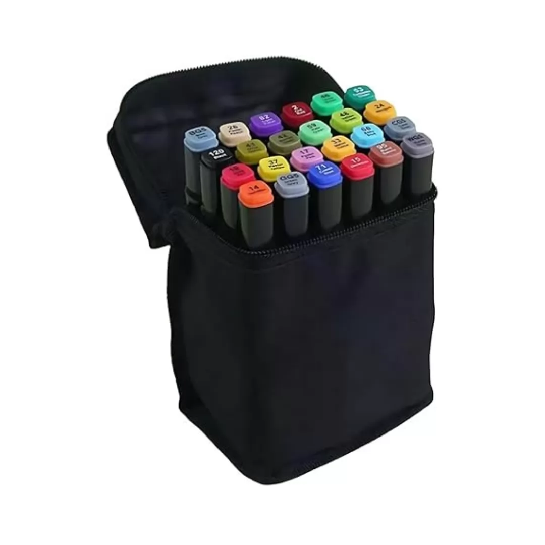KIT ESTOJO CANETINHA TOUCH 2 PONTAS 24 CORES