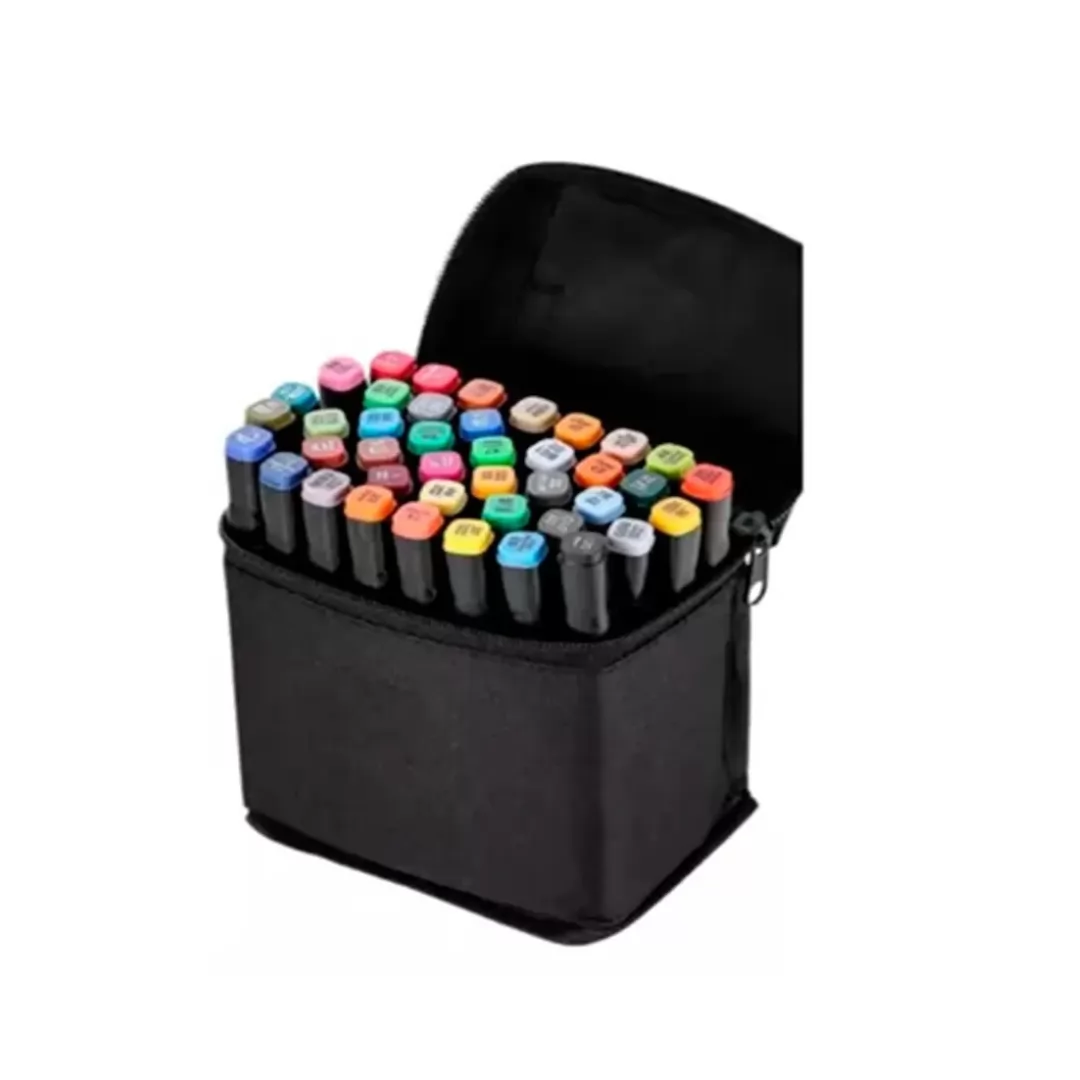 KIT ESTOJO CANETINHA TOUCH 2 PONTAS 48 CORES