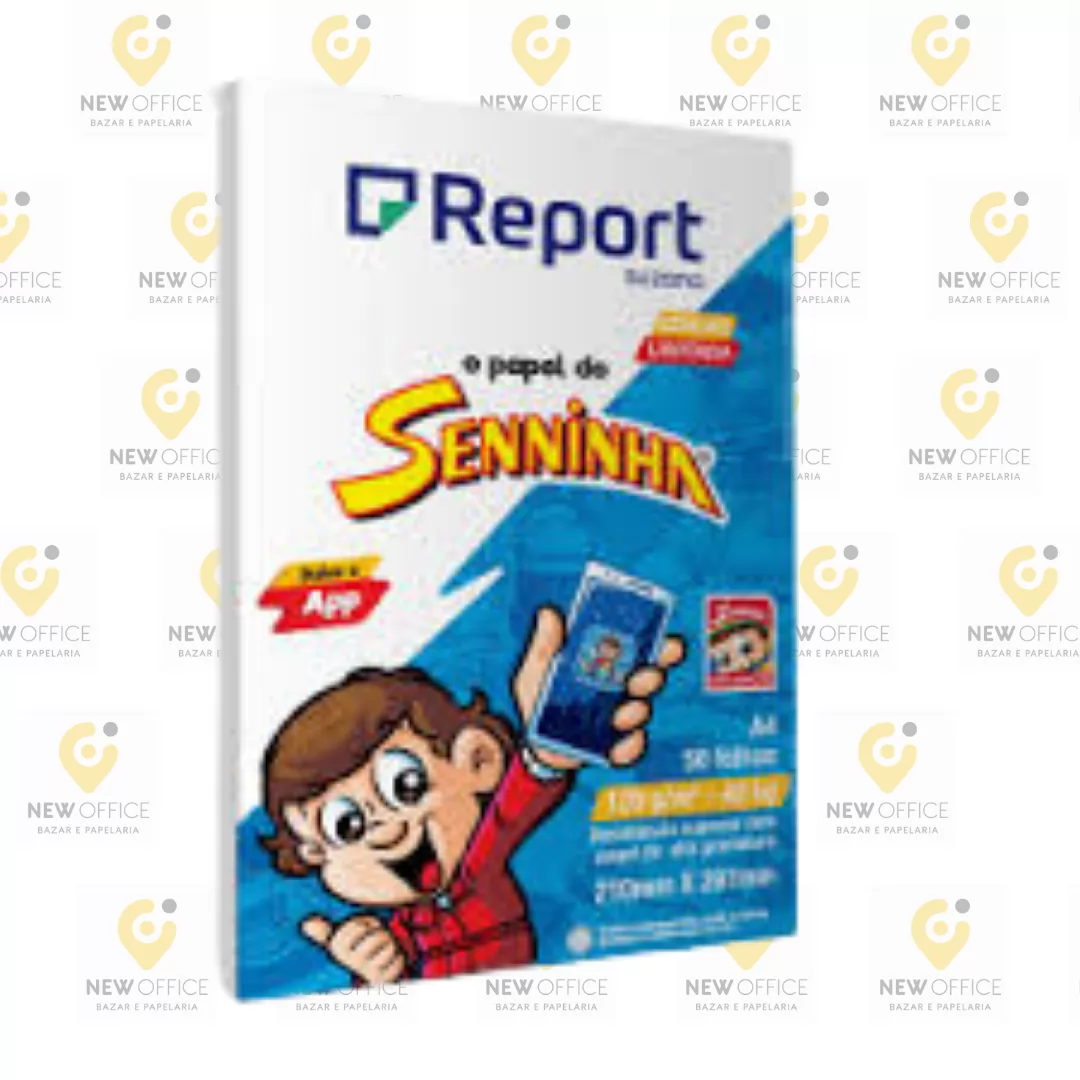 PAPEL SENNINHA A4 120G 50 FOLHAS BRANCO- REPORT