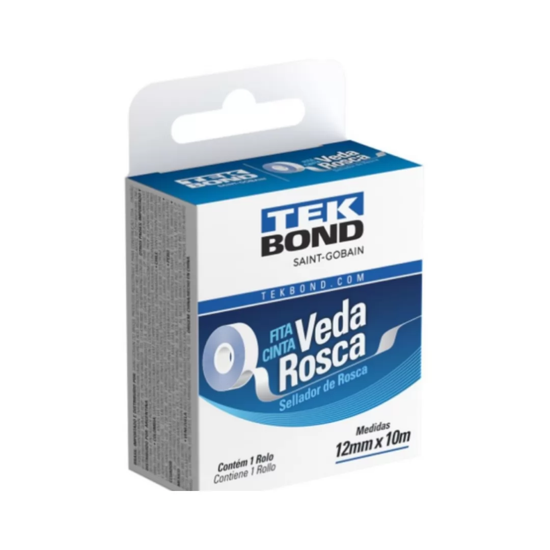 FITA VEDA ROSCA 12MMX10M - TEKBOND