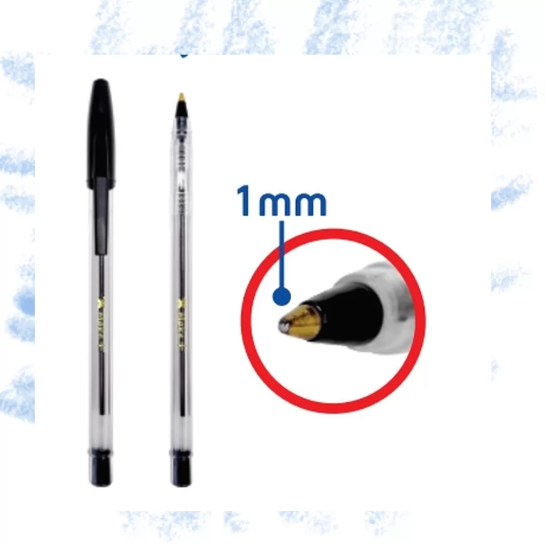 CANETA ESFER. PRETA 1.0MM - MAKE+
