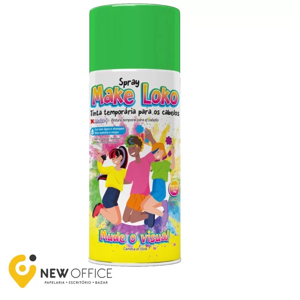 SPRAY CABELO LOKO-LATA 120ML-VERDE