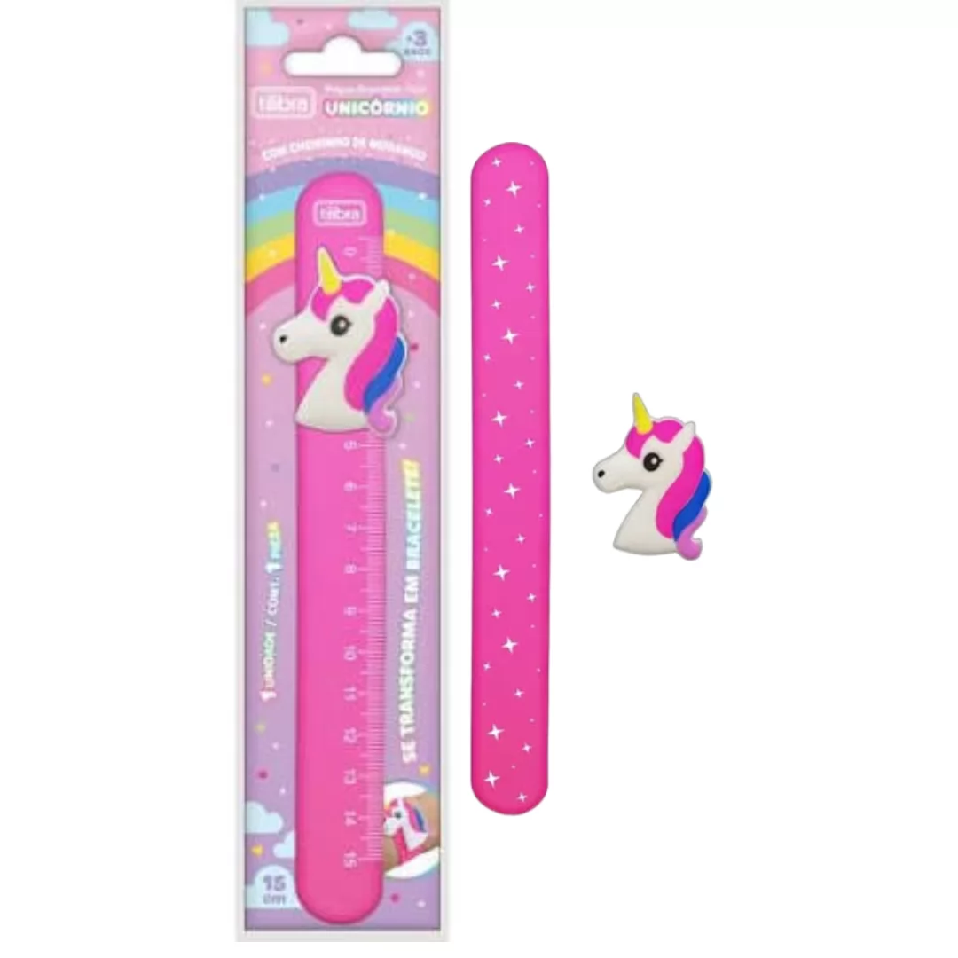 REGUA 15CM BRACELETE UNICORNIO - TILIBRA