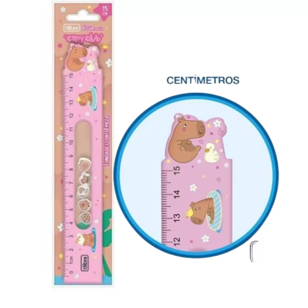 REGUA 15CM CAPYCLUB - TILIBRA