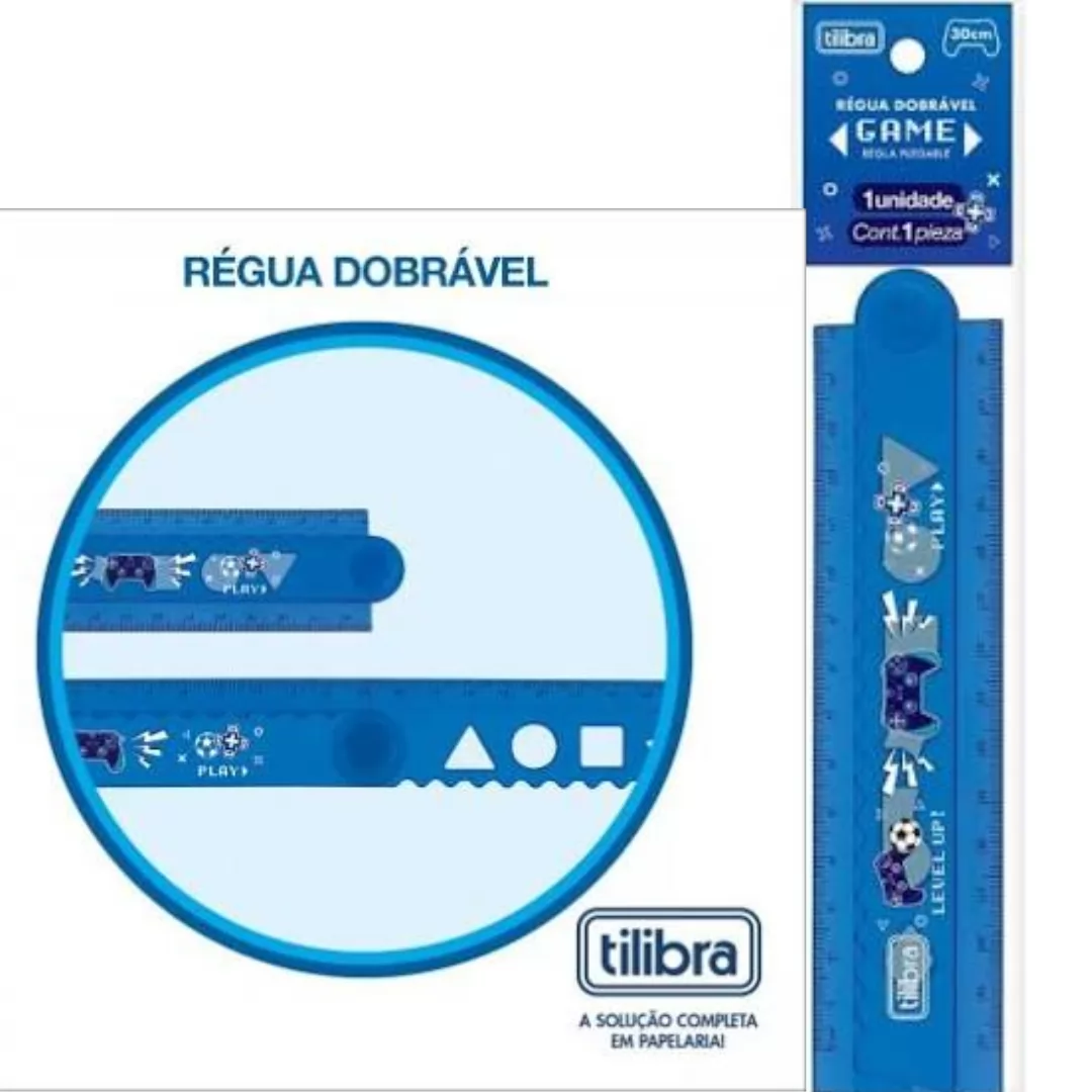REGUA 30CM DOBRAVEL GAME - TILIBRA