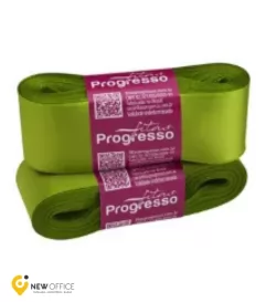 FITA DE CETIM 38MMX10M. VERDE FOLHA-  PROGRESSO