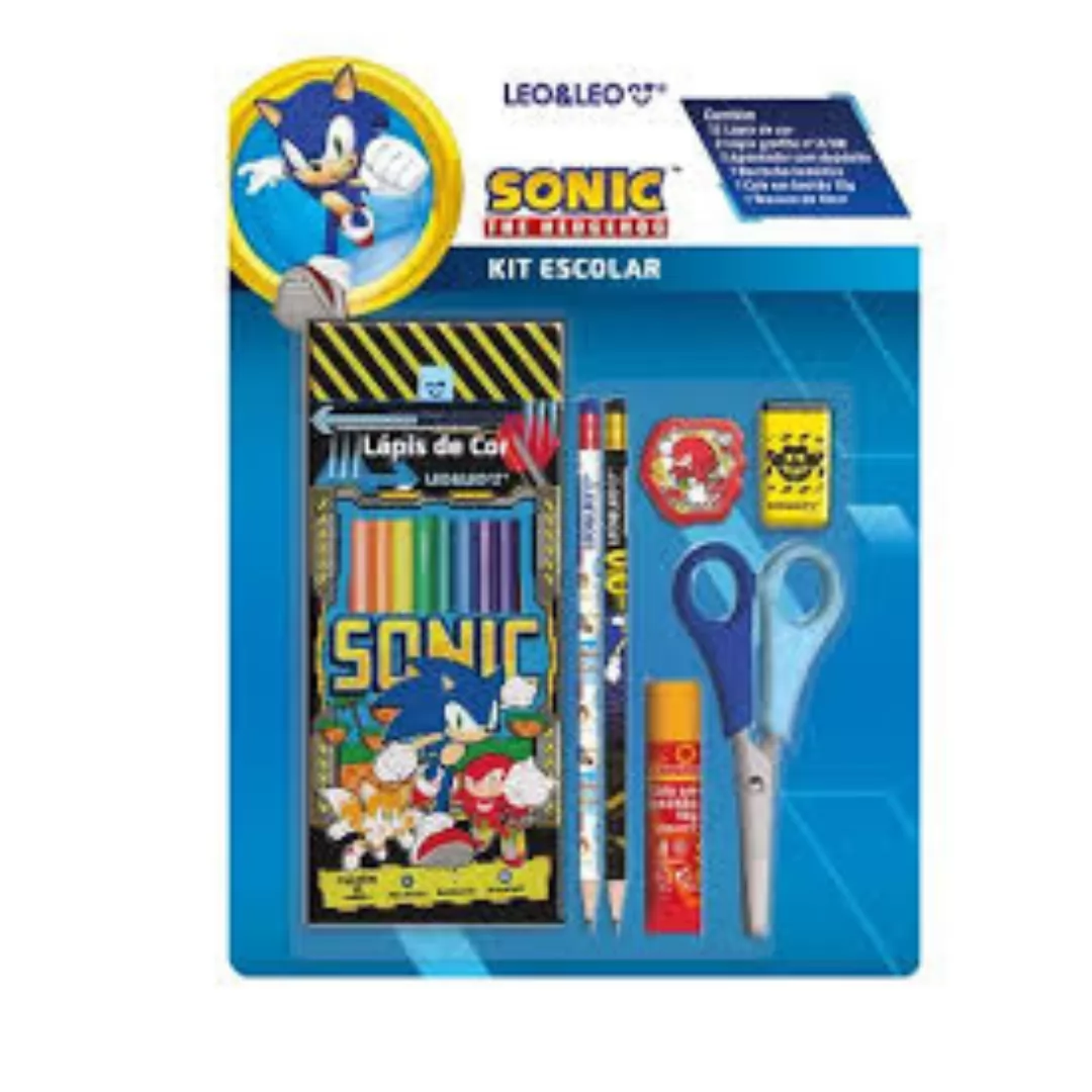 KIT LAPIS HB SONIC 2 LAPIS/APONTADOR/BORRACHA - LEONORA
